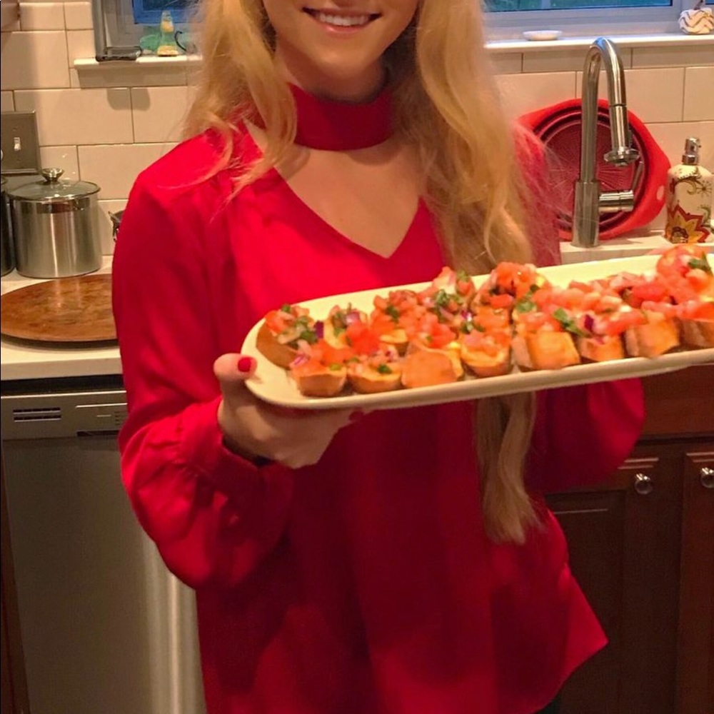 Vince Camuto Satin Choker Blouse *Worn Once*